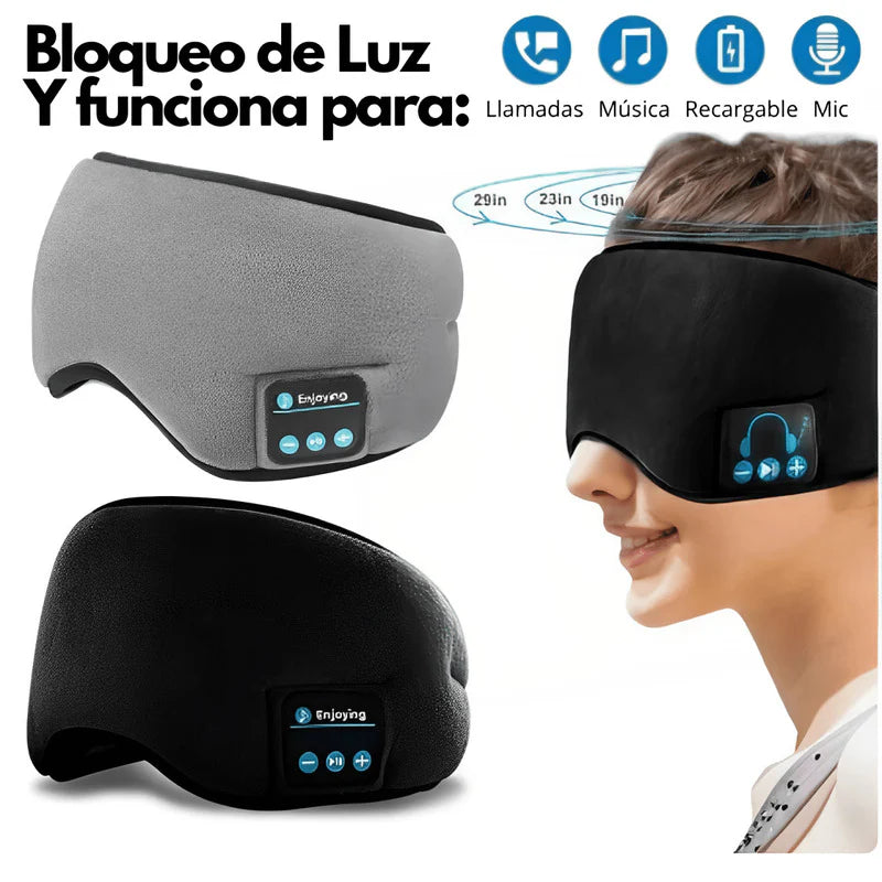 Zen Sleep Pro™ Antifaz con audífonos para dormir